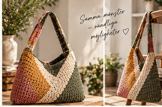 The Happy Bag produktbild - virkad väska